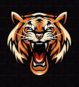 Brüllender Tiger